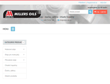 Tablet Screenshot of millers-oils.cz